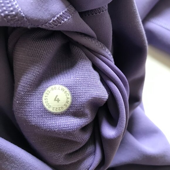 Lululemon Wunder Train High Rise Leggings Womens 4 Purple 23" Inseam Crop Tight - Picture 4 of 9
